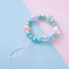 Cadena para Teléfono Móvil con Perlas de Imitación de Colores de Venta Caliente Transfronteriza Lanyard Llavero Colgante para Mochila Escolar Pequeña Joyería Venta Directa de Fábrica