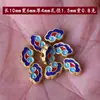 Gradiente Agujero Pasante Goteo de Aceite Tejido Hecho a Mano DIY Accesorios para Joyería Mariposa Flor de Loto Pulsera Collar Colgante Materiales Venta al por Mayor