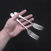 Cuchillo, Tenedor y Cuchara de Manicura de Acero Inoxidable, Cuchillo, Tenedor y Cuchara para Filete de Hotel, Cuchara para Postre y Café de Restaurante, Tenedor para Frutas, Juego de Cubiertos Occidentales