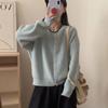 Cardigan de Tricô com Gola Redonda e Fio Pontilhado Estilo Coreano Feminino Outono e Inverno Novo Senso de Alto Padrão Chique Suéter Macio tipo Cera Jaqueta