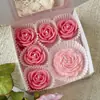 Set de velas de flores de rosa y peonía transfronterizo al por mayor recuerdo caja de regalo de vela perfumada regalo para el Día de San Valentín cumpleaños