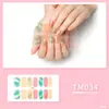 TM Pegatina Blanca Estéreo para Uñas Pegatina Completa Impermeable Parche de Arte para Uñas Sentido Avanzado Viento Simple Pegamento para Esmalte de Uñas Mayoreo