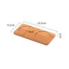 Bandeja Simples de Bambu Oval Retangular Bandeja de Engarrafamento para Garrafas de Shampoo Sabonete Corporal Condicionador Porta-Copos