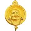 Vietnam banho de ouro de areia ouro real auspicioso Maitreya Buda boca sorridente sempre aberta proteção Buda colar e-commerce ao vivo fábrica atacado