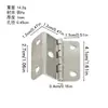 Plata Electroforesis Negro 70% de descuento 60% de descuento Bisagra Esquina de Plegado de Hierro Bisagra Herrajes para Puertas de Gabinete Caja de Madera Caja de Regalo Conector