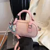 Bolso Sencillo para el Trabajo con Patrón de Lichi, Bolso de Hombro Versátil Casual para Mujer, Bolso Cruzado Cuadrado Pequeño Nuevo de Primavera 2025