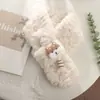 2025 Nuevo Estilo Coreano Lindo Perro de Peluche Bufanda Cruzada para Mujer Otoño e Invierno Cálida y Versátil Protector de Cuello de Moda