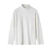 Roupas Masculinas Kuangjue Moletom Térmico de Lã Masculino 2026 Novo Top de Primavera com Gola Meia-Alta Camisa Camada de Base Quente