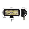 Luz de Trabalho LED para Carro Modelo de Plástico de 7 Polegadas 120W Tira de LED com 40 Contas Holofote Modificado Luz de Teto Farol