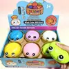 Bestseller transfronterizo Halloween gelatina de frutas squishy, juguete antiestrés de rebote lento, bolsa con cara sonriente de cuentas pop squishy con purpurina