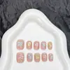 Uñas de gel de burbujas prefabricadas hechas a mano, pieza única, talla única, uñas prefabricadas ponibles, arte de uñas de alta gama