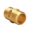 Adaptador de Cobre para Convertir de 6 Puntas a 4 Puntas Doble Rosca Macho, de 1 Pulgada a 1/2 Pulgada a 3/8 de Pulgada, y de 1 Punta a 1/4 de Pulgada Adaptador Reductor de Cobre
