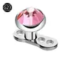 Joias de Piercing para Orelha, Nariz, Lábio, Sobrancelha, Corpo - Aço Inoxidável, Esfera de Metal, Pedras de Strass, Pregos e Ossos - Venda Quente Europeia e Americana Transfronteiriça, Simples e Durável, Fundo Plano