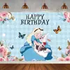 Comercio Exterior Amazon Flor Alicia Tela de Fondo para Fotografía Pancarta de Cumpleaños Decoración para Fiesta Fotográfica Tela Colgante