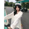 Traje de Baño Nuevo 2025 Bikini de Manga Larga Estilo Hada Cubre Vientre Adelgazante Look Sexy Traje de Baño para Aguas Termales Protección Solar de Manga Larga