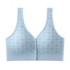 Sutiã Plus Size Plus Size sem costura com bojo fixo e linda abertura frontal nas costas, fivela sem anel de aço, bojo para seios, roupa íntima respirável, sutiã de uma peça para mulheres