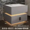 Mesa de noche flotante de lujo ligero con luz sensor, carga inalámbrica, cerradura de contraseña multifunción, mueble de almacenamiento para dormitorio principal de celebridad de internet, estilo nuevo