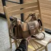 Bolsa de Moto Serie de Colores Maillard de Moda Transfronteriza, Bolso Cruzado Moderno y Versátil, Bolso de Hombro Elegante para el Trayecto