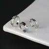 Amanecer de Primavera Simple y Único Geométrico en Forma de Rombo Estilo Chanel Ear Cuff Sin Perforación Clip Geométrico Irregular para Oreja Clip para Hélice de la Oreja