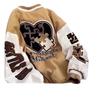 Chaqueta bordada de marca de moda retro para hombre, uniforme de béisbol de primavera americano vintage con letras sueltas que combinan con todo