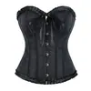 Body de Botones Jacquard con Lazo para Mujer Transfronterizo Sexy Ceñido a la Cintura Moldeador Corporal Adelgazante Corsé Corsé con Ballenas