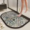 Felpudo de baño transfronterizo, alfombrilla antideslizante, alfombrilla de baño absorbente de secado rápido, felpudo para puerta de inodoro, felpudo para puerta de entrada, alfombrilla para pies, envío directo