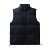 Chaleco cálido cortavientos con forro polar para hombre, nuevo para otoño e invierno, chaqueta de algodón casual con cuello alto, chaleco abrigo para hombre de talla grande