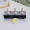 Botella de Perfume, Recipiente para Aceites Esenciales, Cuenco para Aceites Esenciales, Botella de Aceite Esencial con Forma de Hoja, Bandeja de Madera, Herramientas de Masaje para Spa, para Uso en Salones de Belleza