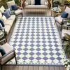 Alfombra de estilo pastoral americano, felpudo a prueba de sol e impermeable para exterior de balcón, cojín para sofá de casa interior y exterior, alfombrilla de camping