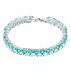 Pulsera de Zirconia Colorida en Forma de Corazón de Doble Fila de Lujo Ligero a la Moda, Diseño de Nicho con Colores Contrastantes, Joyería Elegante y de Alta Gama