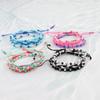 Pulseira de Contas Coloridas para Adolescentes Mais Vendida Transfronteiriça Amazon Mais Vendida Pulseira Impermeável Tecida com Cera Conjunto de Três Peças Atacado