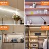 Luz Linear LED, Luz para Guarda-Roupa, Luz para Adega, Luz para Prateleira sem Ranhura, Fita de Luz para Armário Suspenso, Canal de Luz Ultra Fino sem Ranhura