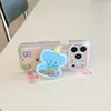 Funda Divertida de Animales de Dibujos Animados Elefante con Soporte para Teléfono Apple 17Promax, Adecuada para 16Pro Doble Capa 18Pro15