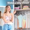 Perchas de Plástico Antideslizantes Engrosadas para Almacenamiento en Casa, Adecuadas para Vestidos, Vestidos de Gala y Camisolas, con un Diseño Sencillo