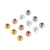 Cuentas de oro real de 18k con agujero pasante color oro con cuentas al por mayor hechas a mano para collar pulsera cuentas sueltas cuentas doradas