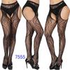 Meias sexy jacquard de renda europeias e americanas meias femininas meias de rede meias base meias sexy de seda preta