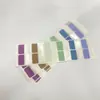 Etiquetas índice, etiquetas de papel transparentes escribibles, notas adhesivas para estudiantes, indicadores de clasificación de color Morandi