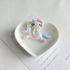 Caballo de dibujos animados con perro de orejas grandes, accesorios de resina, DIY creativo con pegamento de crema, funda de teléfono, accesorios para el cabello, material de pegatina para refrigerador