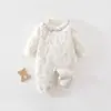 Mono de algodón puro sin costuras para bebé Clase A, 40g de algodón, ropa nueva para salir de bebé, ropa para bebés y niños pequeños