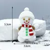 Llavero Colgante de Papá Noel Transfronterizo Colgante de Dibujos Animados de Árbol de Navidad Muñeco de Nieve Navideño Colgante de Caja Sorpresa Venta al por Mayor