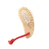 Pente de Bambu Natural com Airbag para Mulheres Transfronteiriço, Pente Oval Portátil com Almofada de Ar, Pente de Madeira de Manga para Massagem do Couro Cabeludo