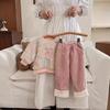 Traje de niña, ropa de otoño e invierno, forro polar grueso, ropa para niños, ropa de bebé de estilo occidental, suéter coreano de invierno para niña, conjunto de dos piezas