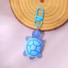Chaveiro Tartaruguinha Colorida 3D Pingente Boneco Animal de Desenho Animado Pingente Mochila Estudante Presente Comemorativo