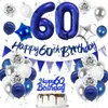 Decoración de Cumpleaños Azul Oscuro para 16º Cumpleaños Globos con Número Banderín Set para Fiesta de Cumpleaños de Niño Venta al por Mayor