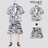 Traje tailandés de camisa floral de manga corta, ropa de la isla de Hainan, ropa de playa, Sanya Xia Weifeng, estilo de pareja de viajes tailandeses de verano
