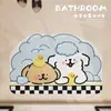 Alfombrilla de baño antideslizante con forma de caricatura, alfombrilla de suelo de tierra de diatomeas, alfombrilla de inodoro absorbente de agua, alfombrilla de puerta de secado rápido, disponible para dropshipping