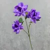 Flores Artificiais para Casamento, Rosas Flip-Flap de 3 Cabeças, Arranjo de Flores de Rosa para Salão de Casamento, Arranjo Floral de Fundo, Decoração Floral para Restaurante, Flores Falsas
