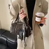 Item quente design de nicho toque de alta qualidade bolsa Boston cor bloco retrô versátil porta-cartões ombro único transversal bolsa almofada