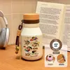 Nueva taza térmica de acero inoxidable 316, con un diseño creativo y artístico, perfecta para estudiantes, con un estilo de taza de leche portátil, lindo y adorable.