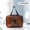 Bolsa de Higiene Pessoal Portátil Transparente para Viagem, Bolsa de Maquiagem Cosmética de PVC Impermeável de Alta Qualidade, Bolsa de Maquiagem Portátil de Mão